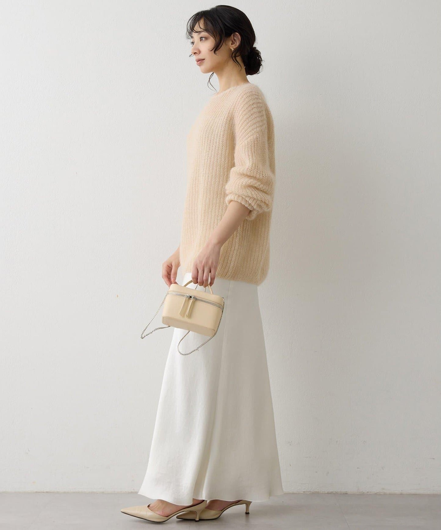 亮片毛線針織套頭衫