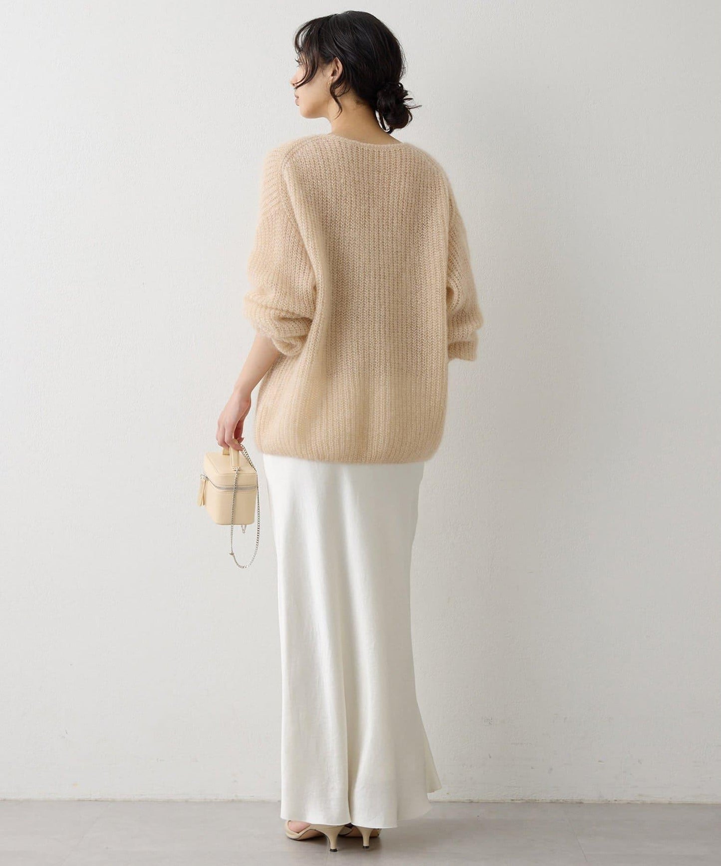 亮片毛線針織套頭衫