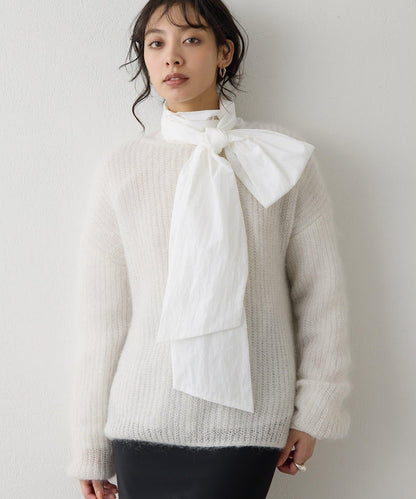 亮片毛線針織套頭衫