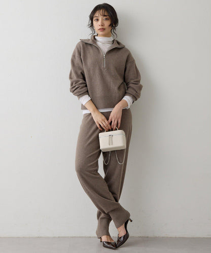 W/Ca 拉鍊針織套頭衫