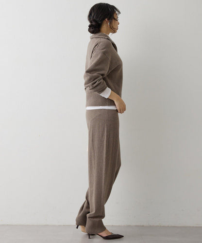 W/Ca 拉鍊針織套頭衫