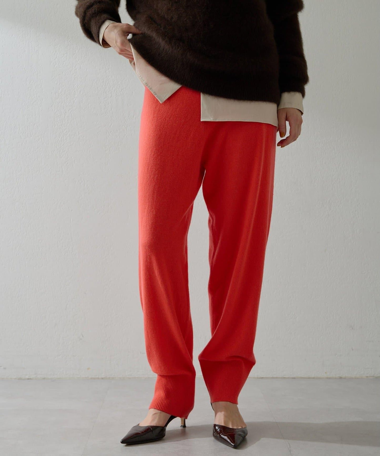 羊毛/羊絨針織褲