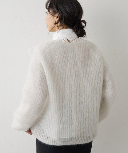 亮片毛線針織套頭衫