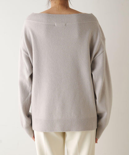 W/Ca一字肩套頭衫