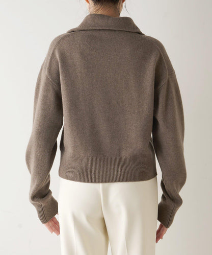 W/Ca 拉鍊針織套頭衫