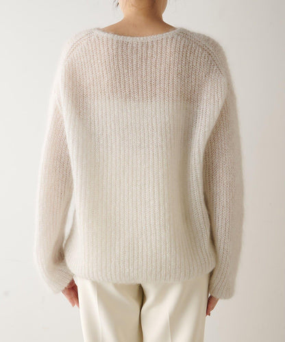 亮片毛線針織套頭衫