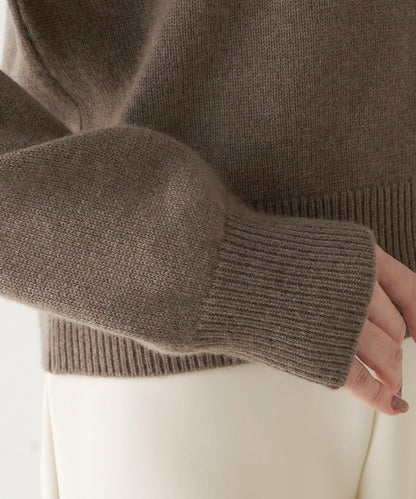 W/Ca 拉鍊針織套頭衫