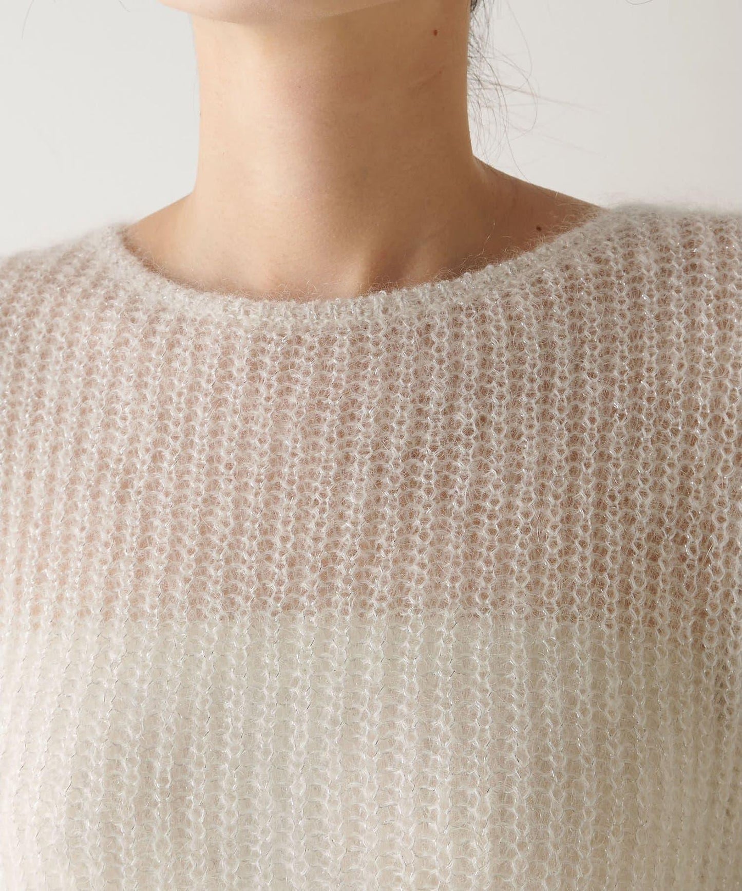 亮片毛線針織套頭衫