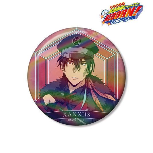 《家庭教師HITMAN REBORN!》新繪 XANXUS（10年後）黑色軍風款 75mm炫彩徽章