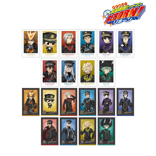 《家庭教師HITMAN REBORN!》全新繪製黑色軍裝版交易用拍立得風格插畫卡（單位/盒）【全套BOX/20包入】