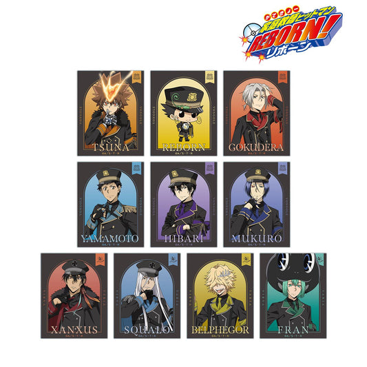 《家庭教師HITMAN REBORN!》全新繪製黑色軍裝版 隨機亞克力卡片（單位/盒）【全套BOX/10包入】
