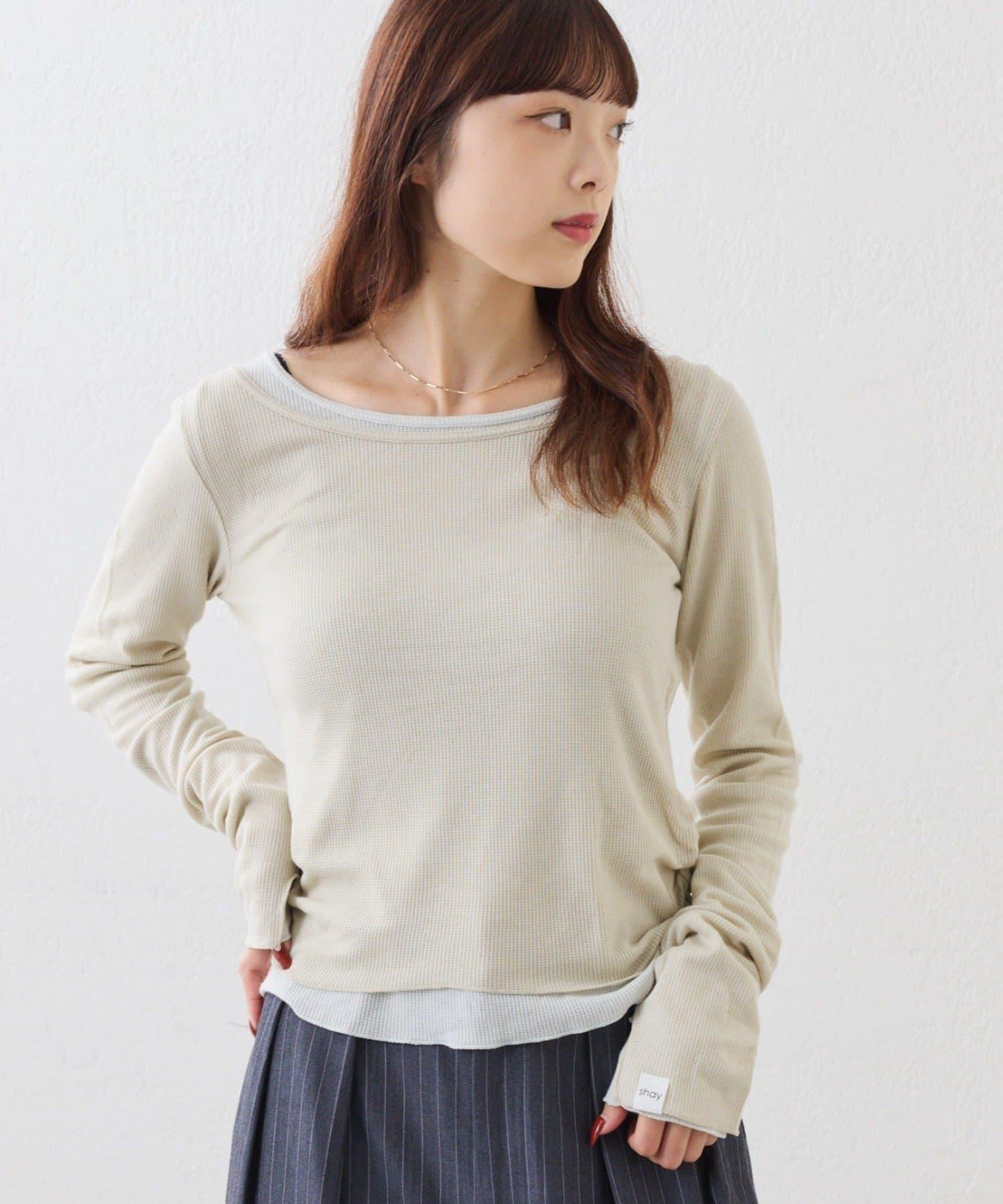 【CIAOPANIC TYPY】疊穿透視上衣（套裝）