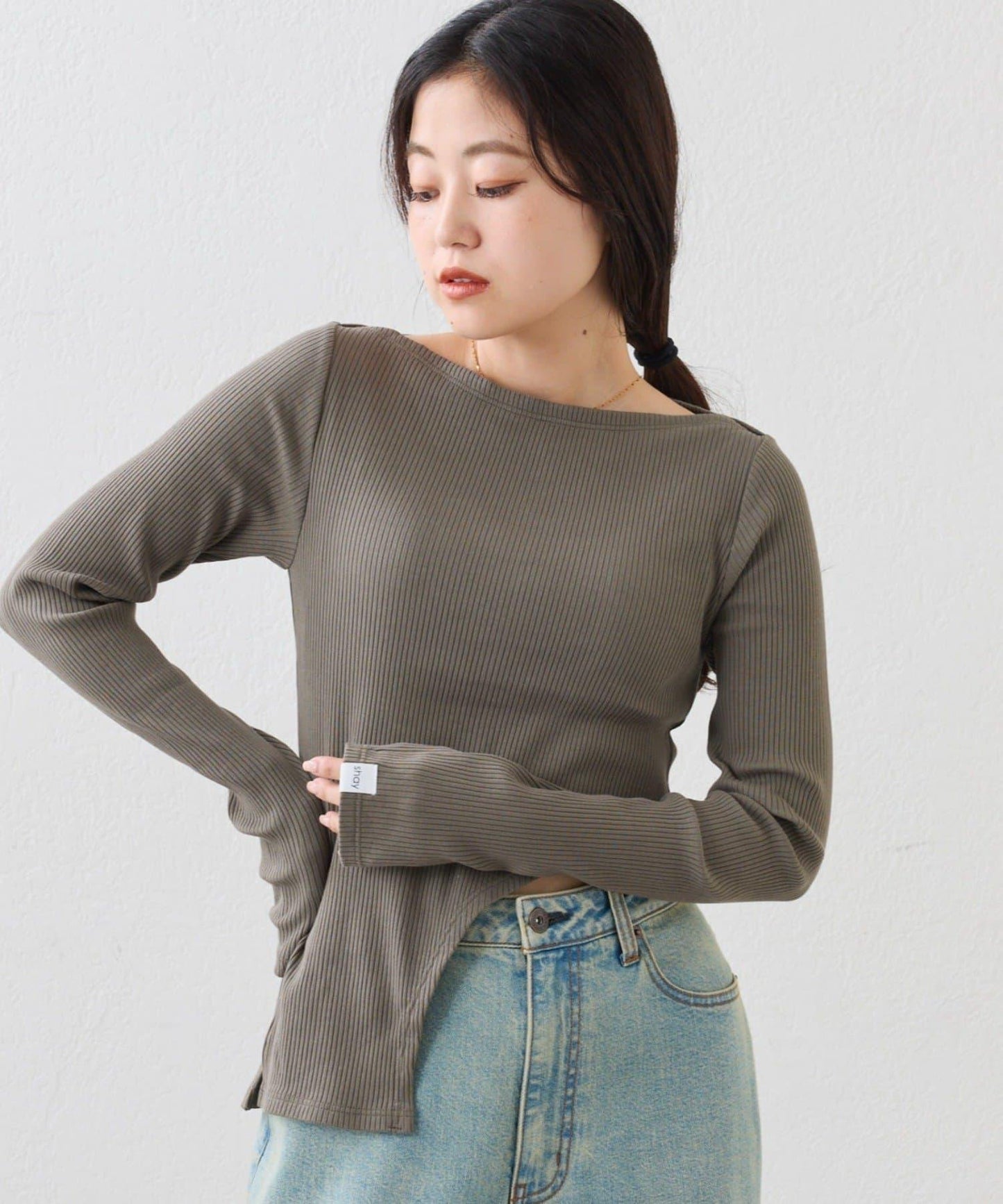 【CIAOPANIC TYPY】露肩鏤空上衣