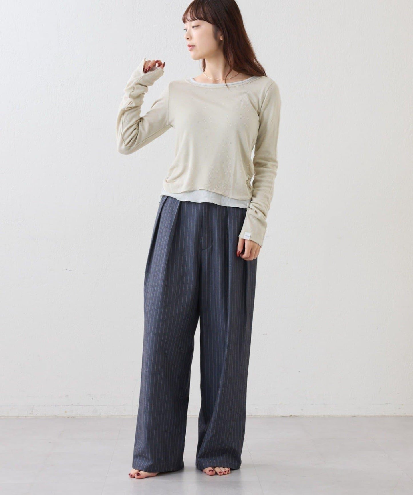 【CIAOPANIC TYPY】疊穿透視上衣（套裝）