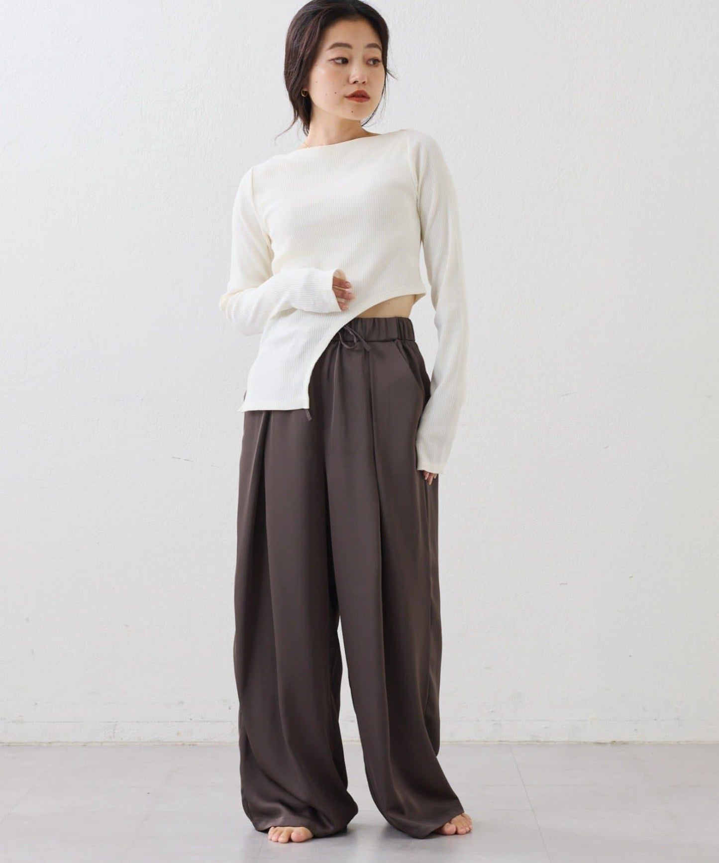 【CIAOPANIC TYPY】露肩鏤空上衣