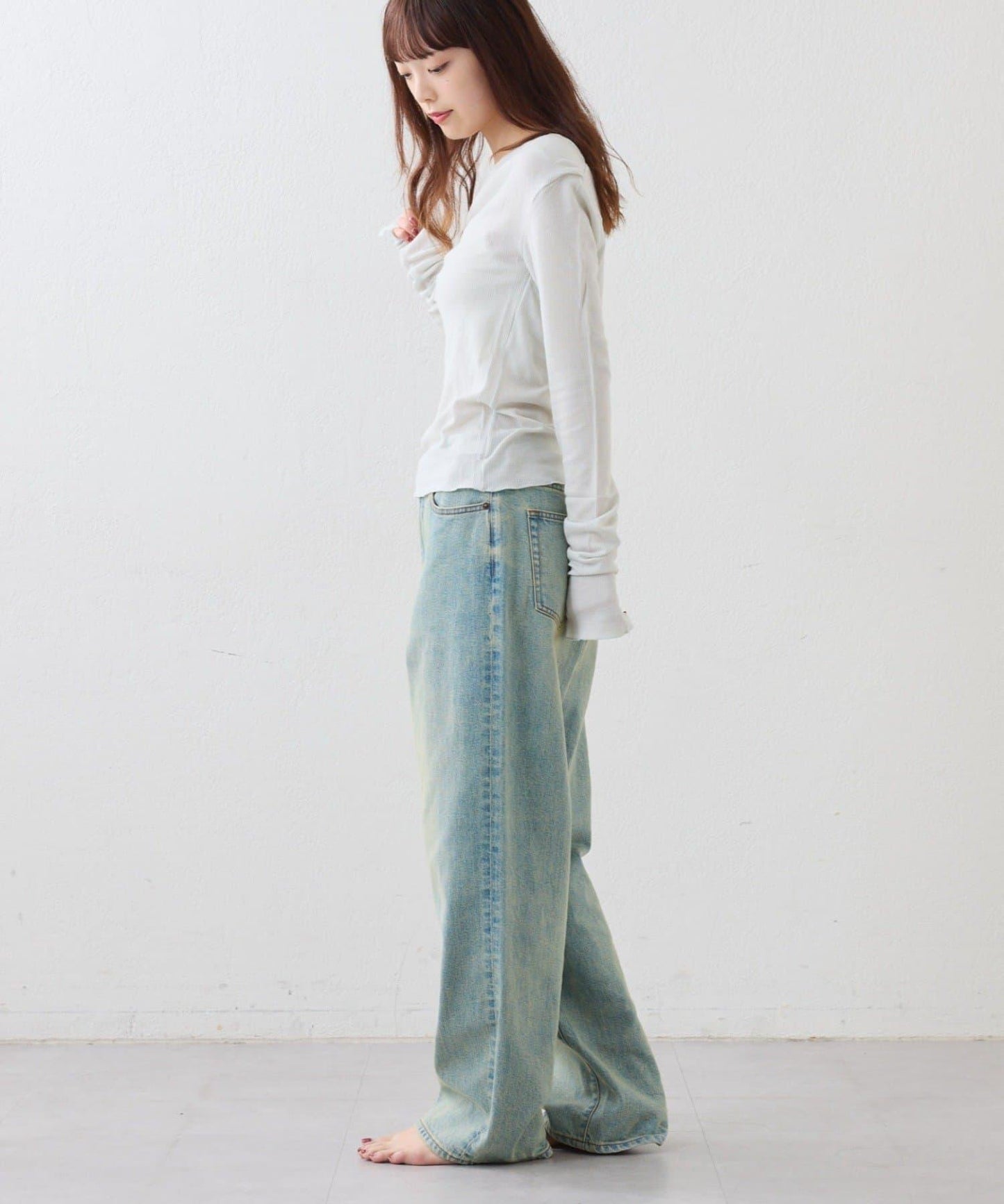 【CIAOPANIC TYPY】帶吊帶透視褶皺剪裁上衣（套裝）