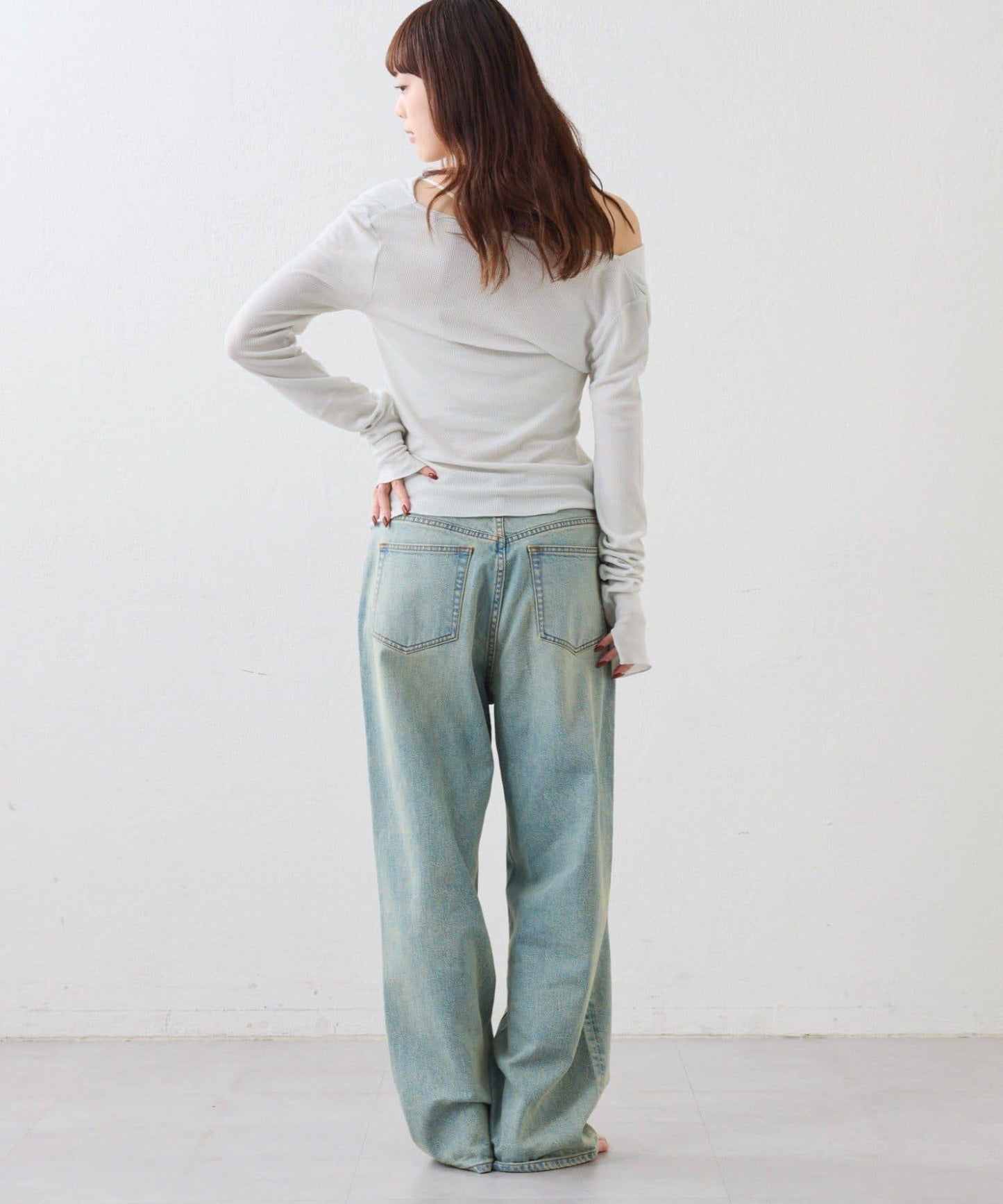 【CIAOPANIC TYPY】帶吊帶透視褶皺剪裁上衣（套裝）