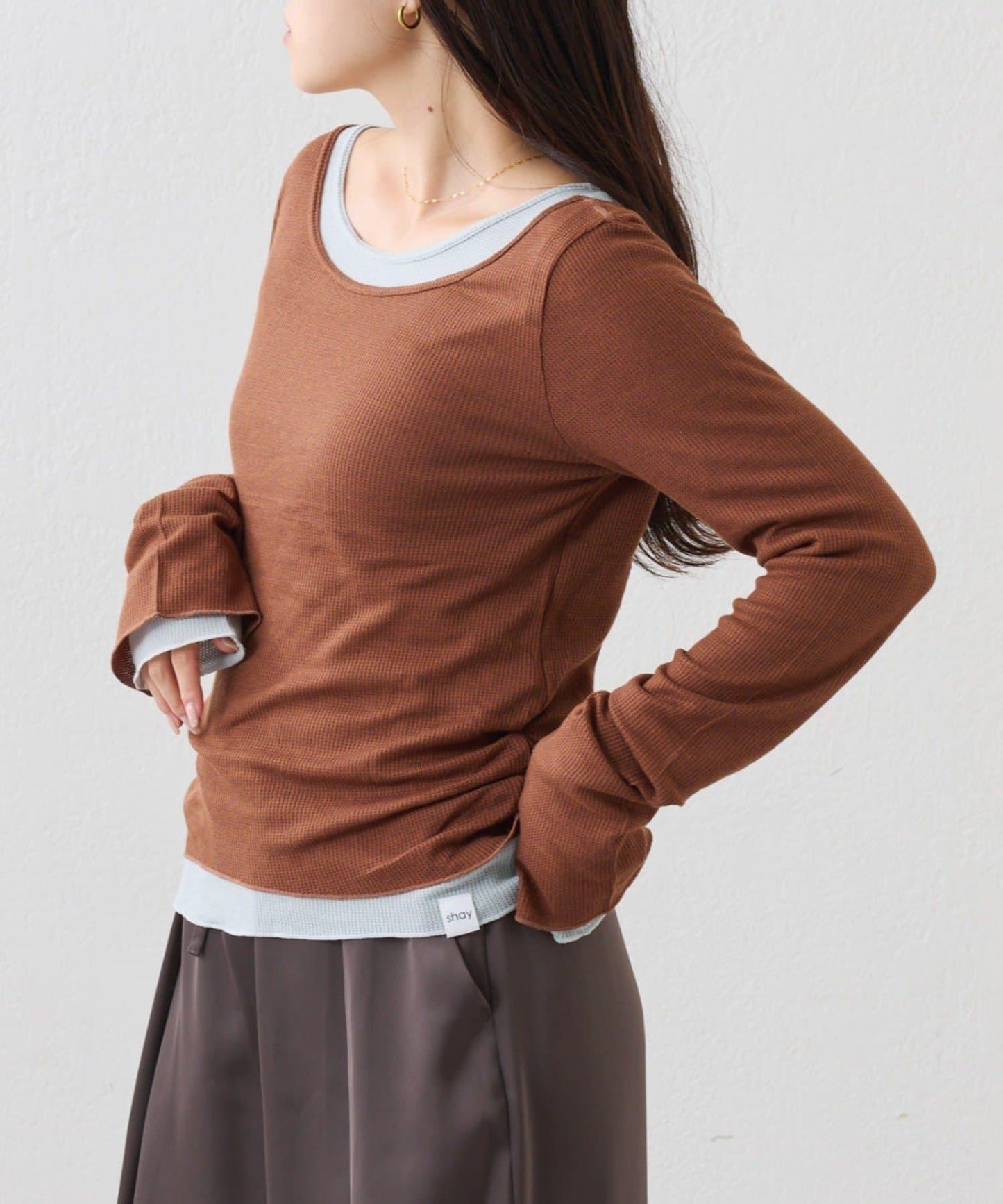 【CIAOPANIC TYPY】疊穿透視上衣（套裝）