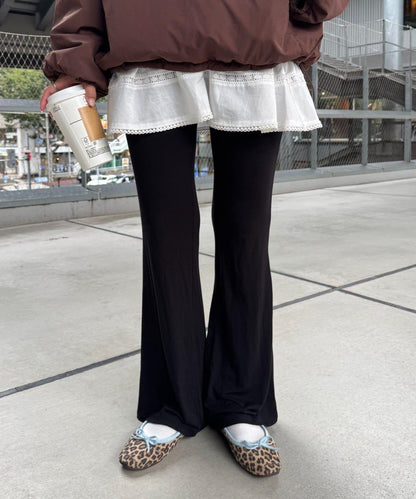 【willow】彈力喇叭褲緊身褲