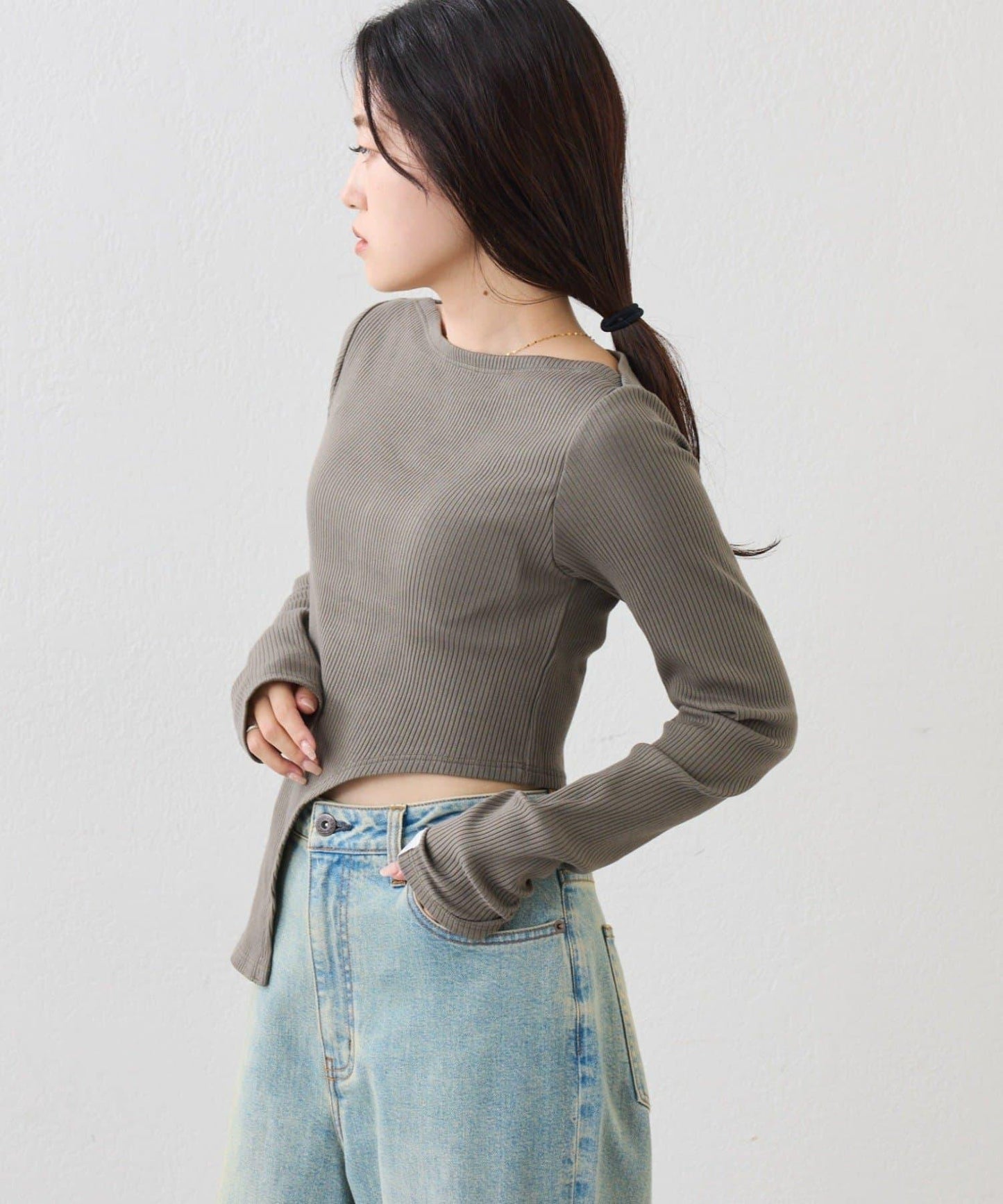 【CIAOPANIC TYPY】露肩鏤空上衣