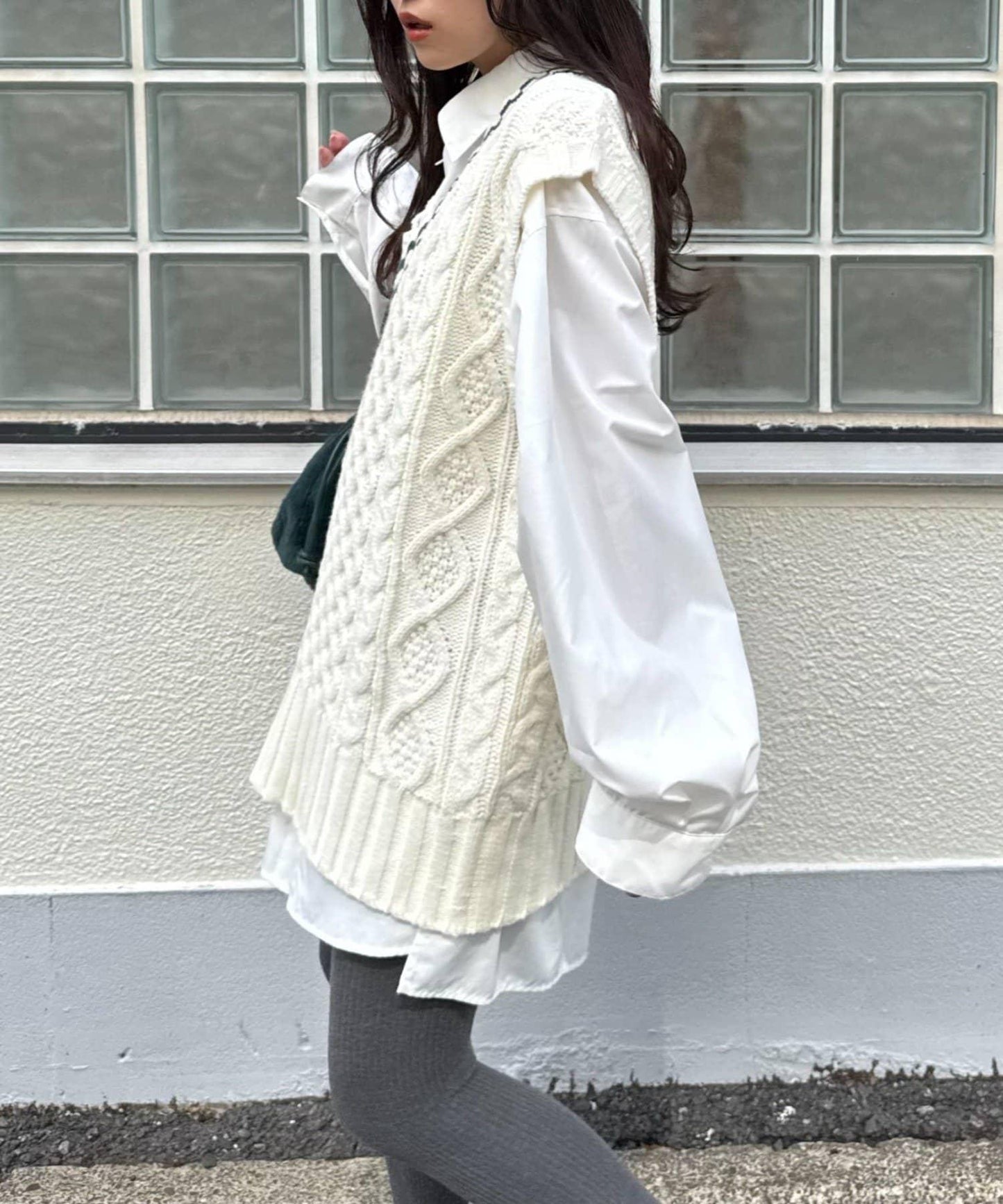 【willow】提花針織背心