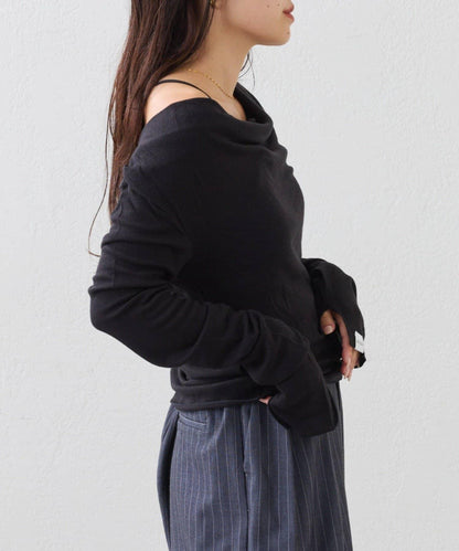 【CIAOPANIC TYPY】帶吊帶透視褶皺剪裁上衣（套裝）