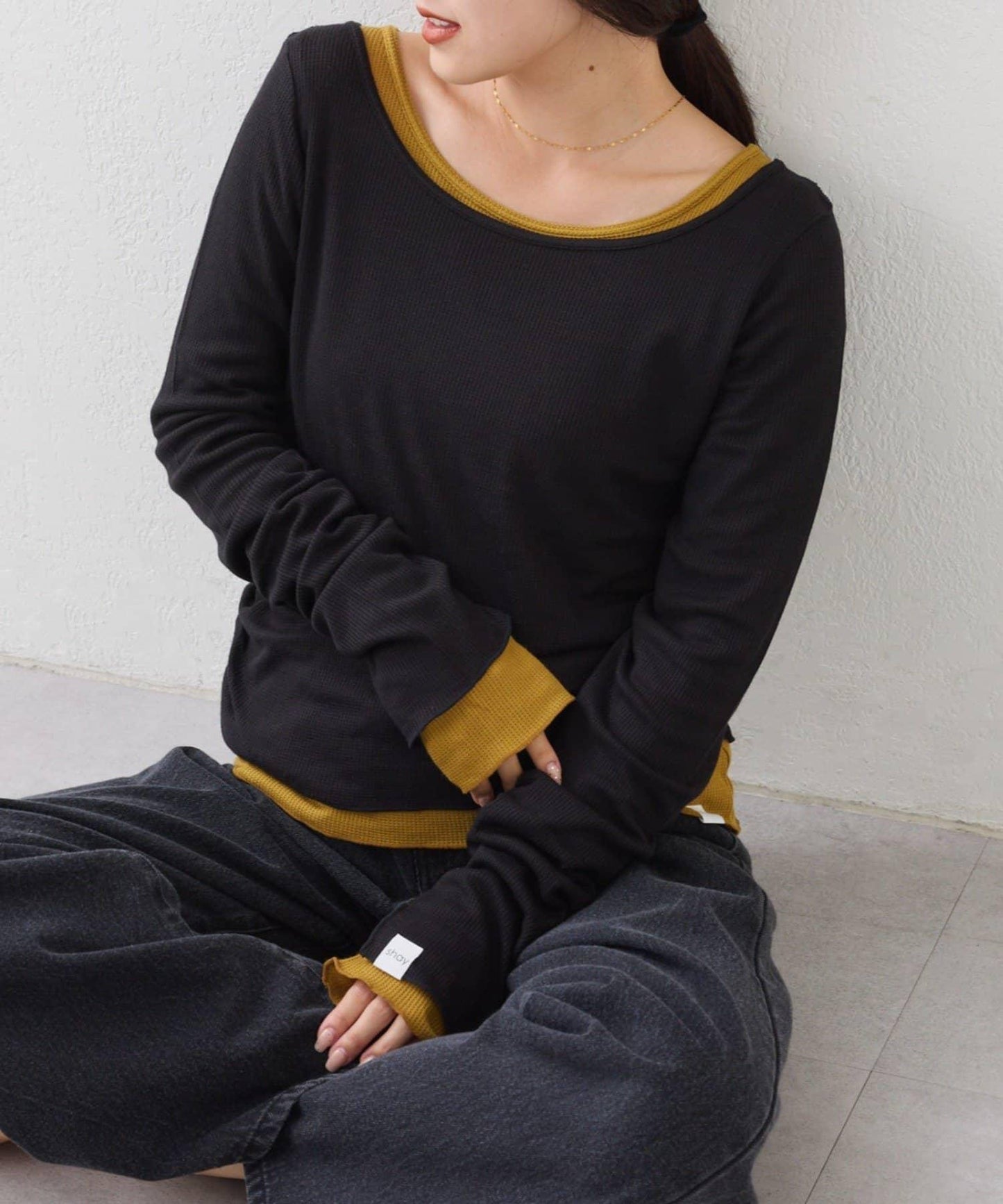 【CIAOPANIC TYPY】疊穿透視上衣（套裝）