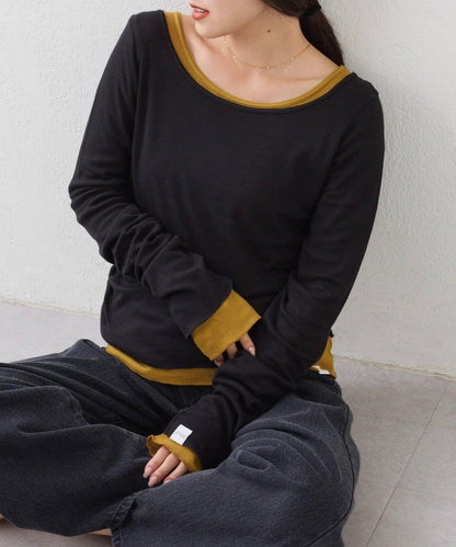 【CIAOPANIC TYPY】疊穿透視上衣（套裝）