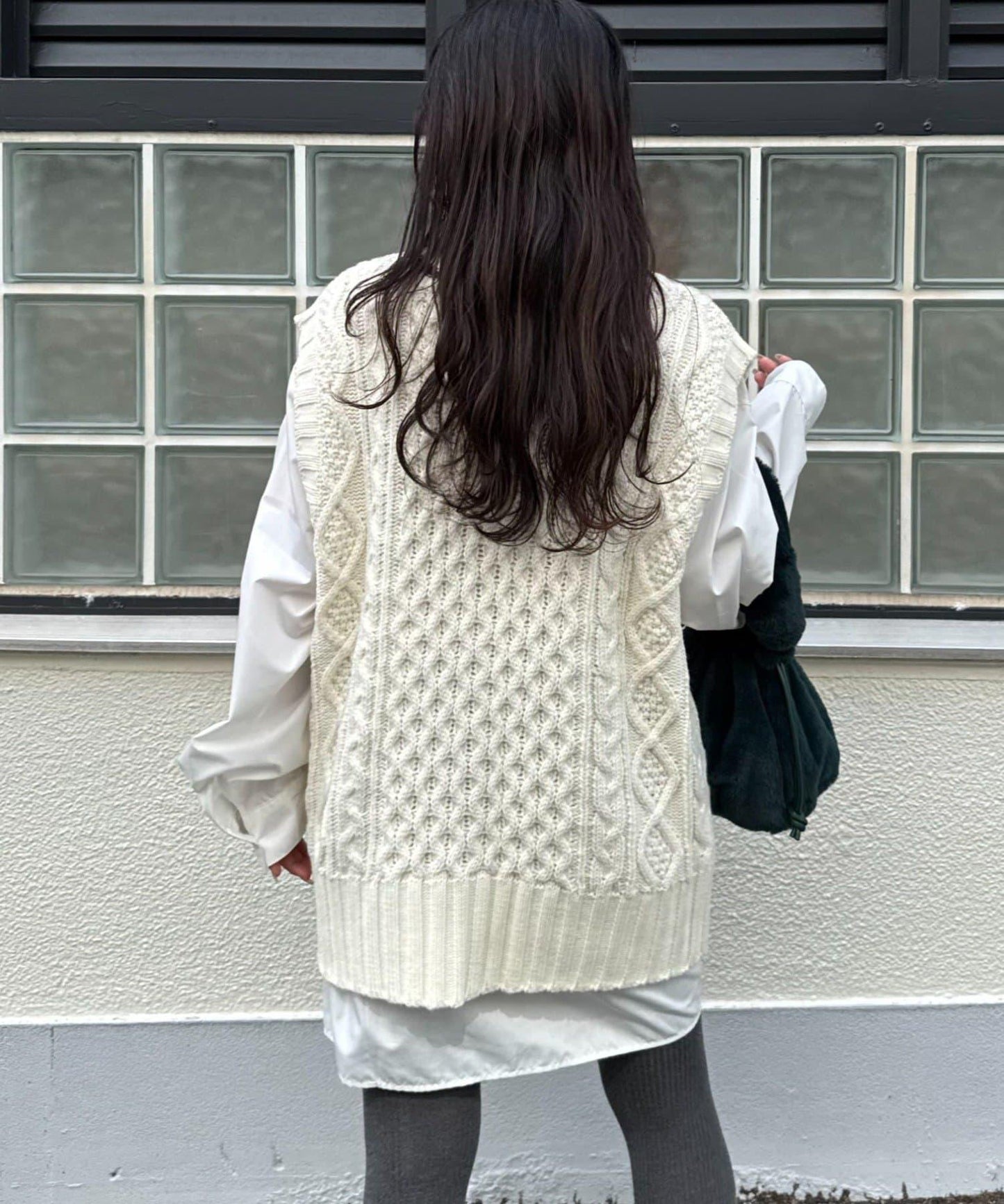 【willow】提花針織背心