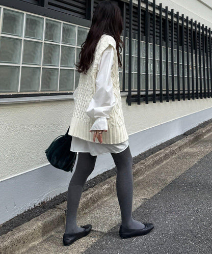 【willow】提花針織背心