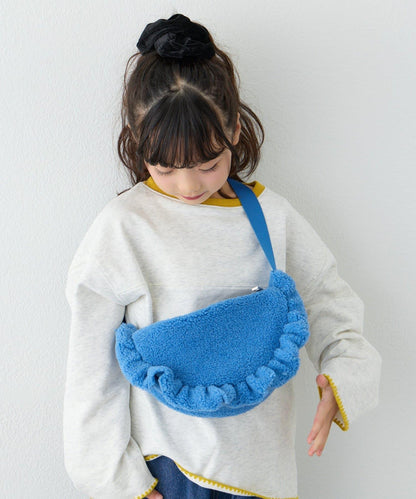 【KIDS】毛絨荷葉邊單肩包