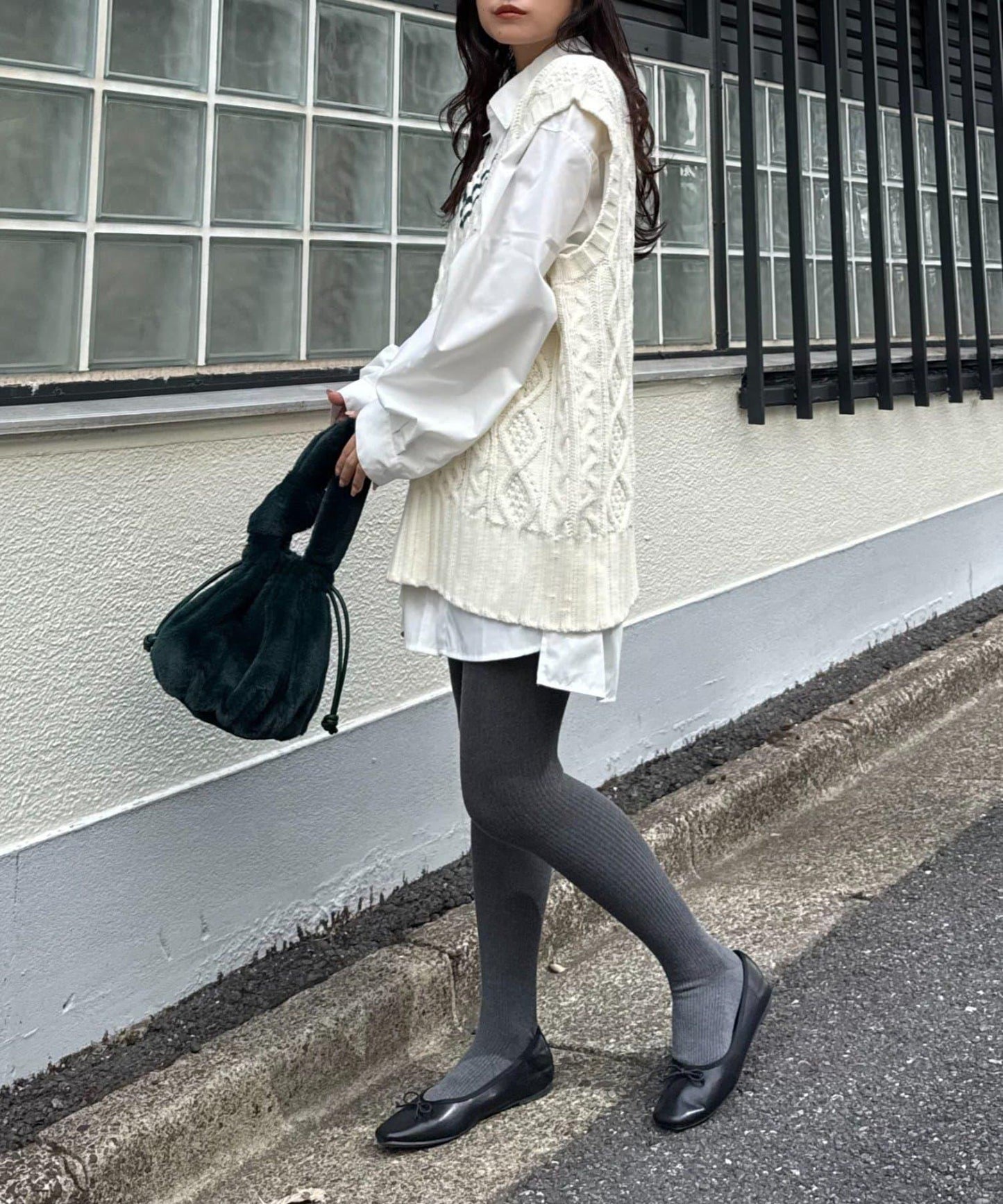 【willow】提花針織背心