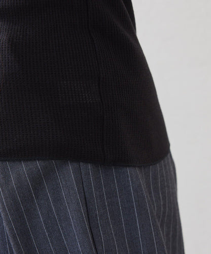 【CIAOPANIC TYPY】帶吊帶透視褶皺剪裁上衣（套裝）