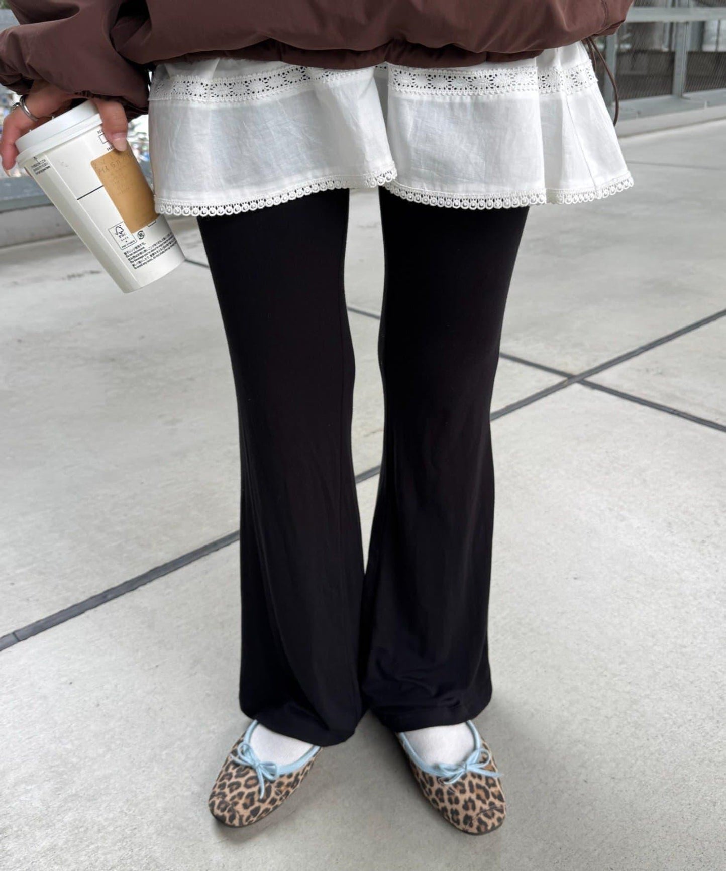 【willow】彈力喇叭褲緊身褲