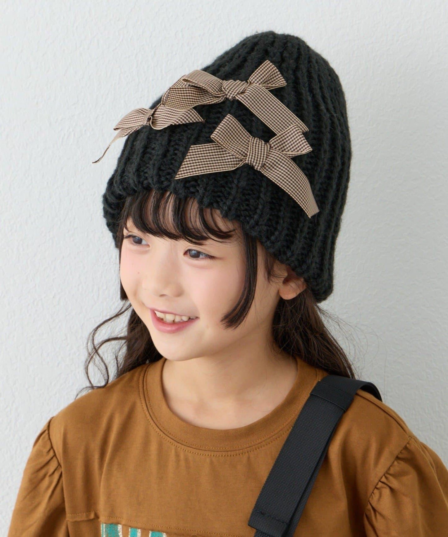 【KIDS】蝴蝶結針織帽