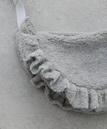 【KIDS】毛絨荷葉邊單肩包