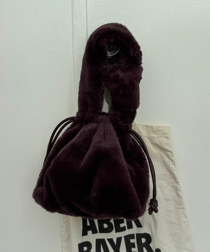 【willow】毛絨束口包