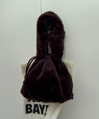 【willow】毛絨束口包