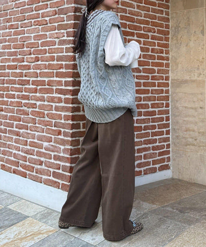 【willow】提花針織背心