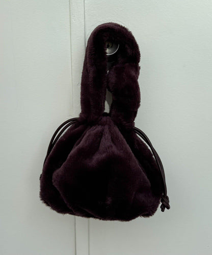 【willow】毛絨束口包