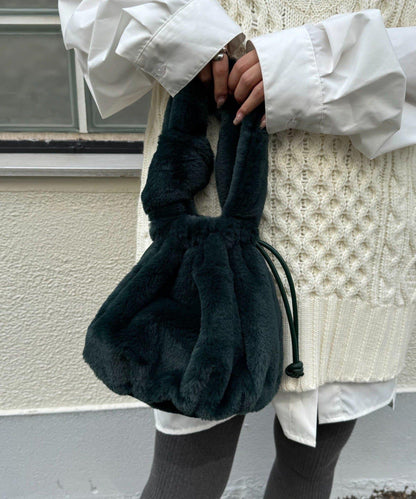 【willow】毛絨束口包