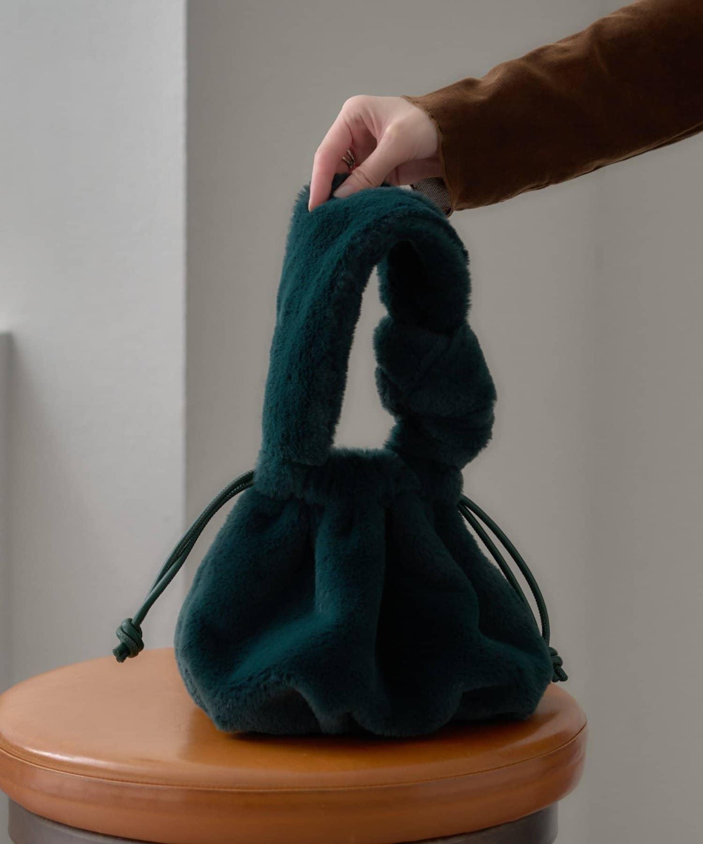 【willow】毛絨束口包