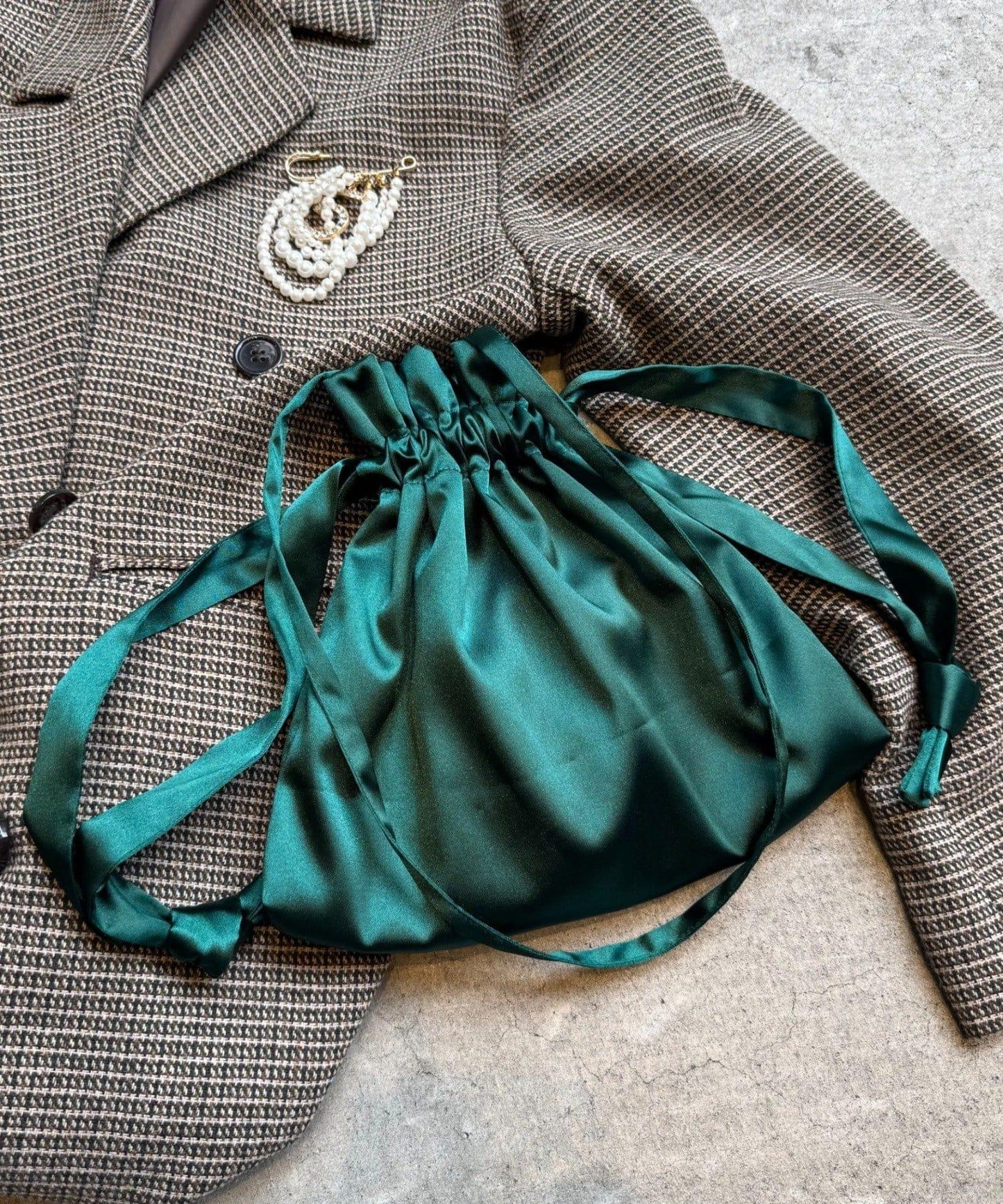 【willow】緞面手提包