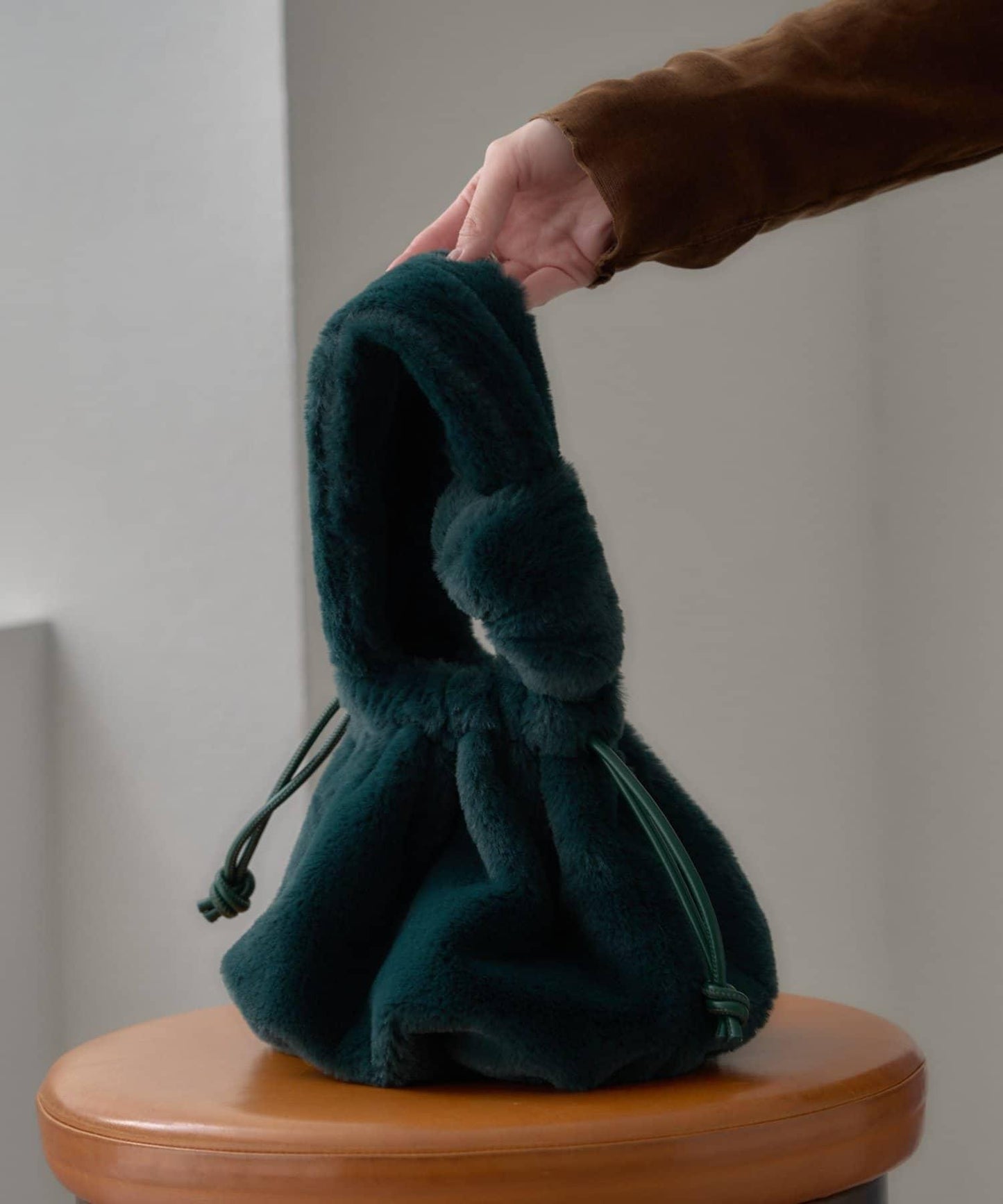 【willow】毛絨束口包