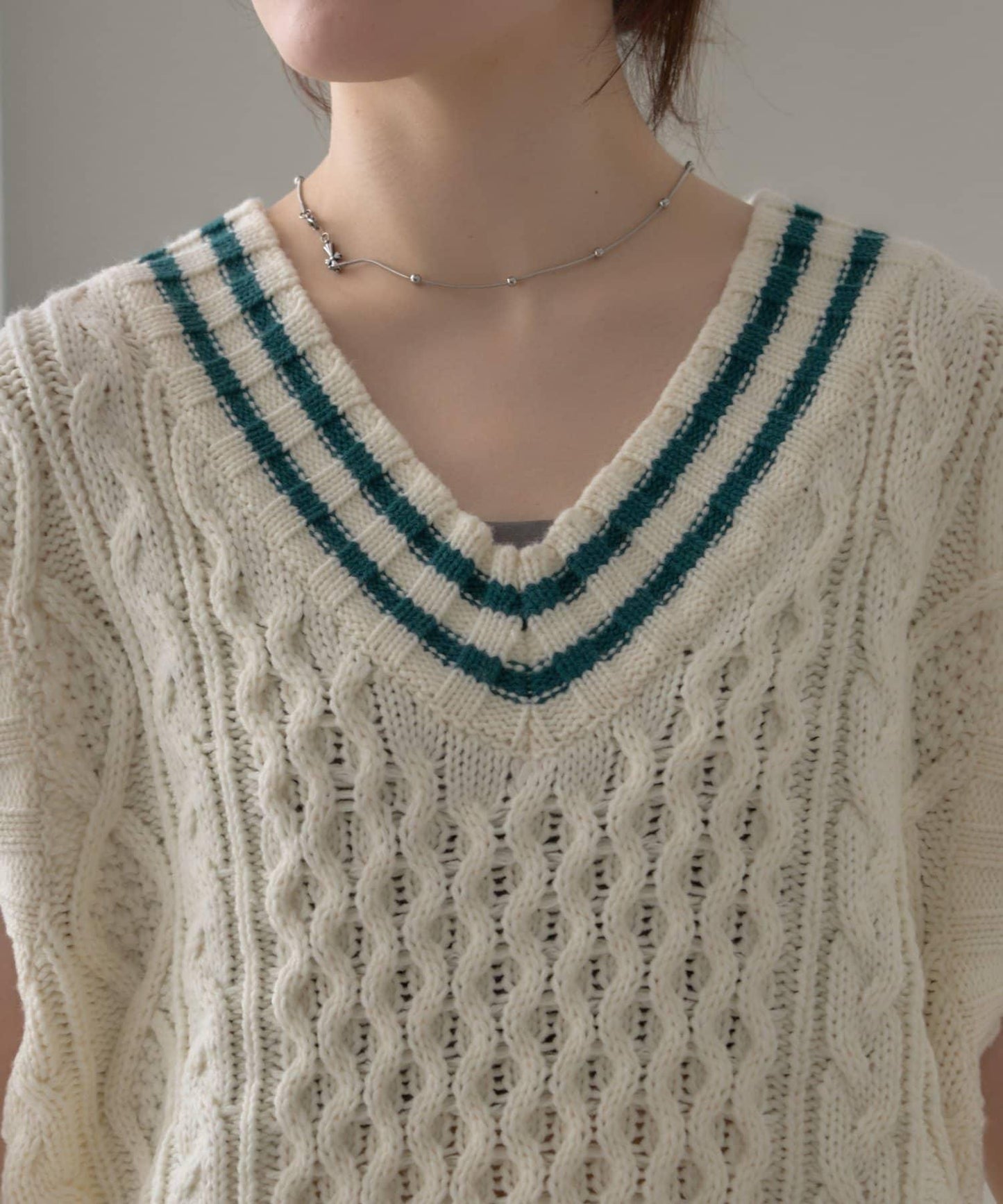 【willow】提花針織背心