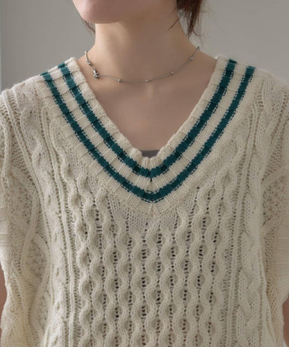 【willow】提花針織背心