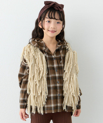 【KIDS】【有青少年尺碼】流蘇針織背心