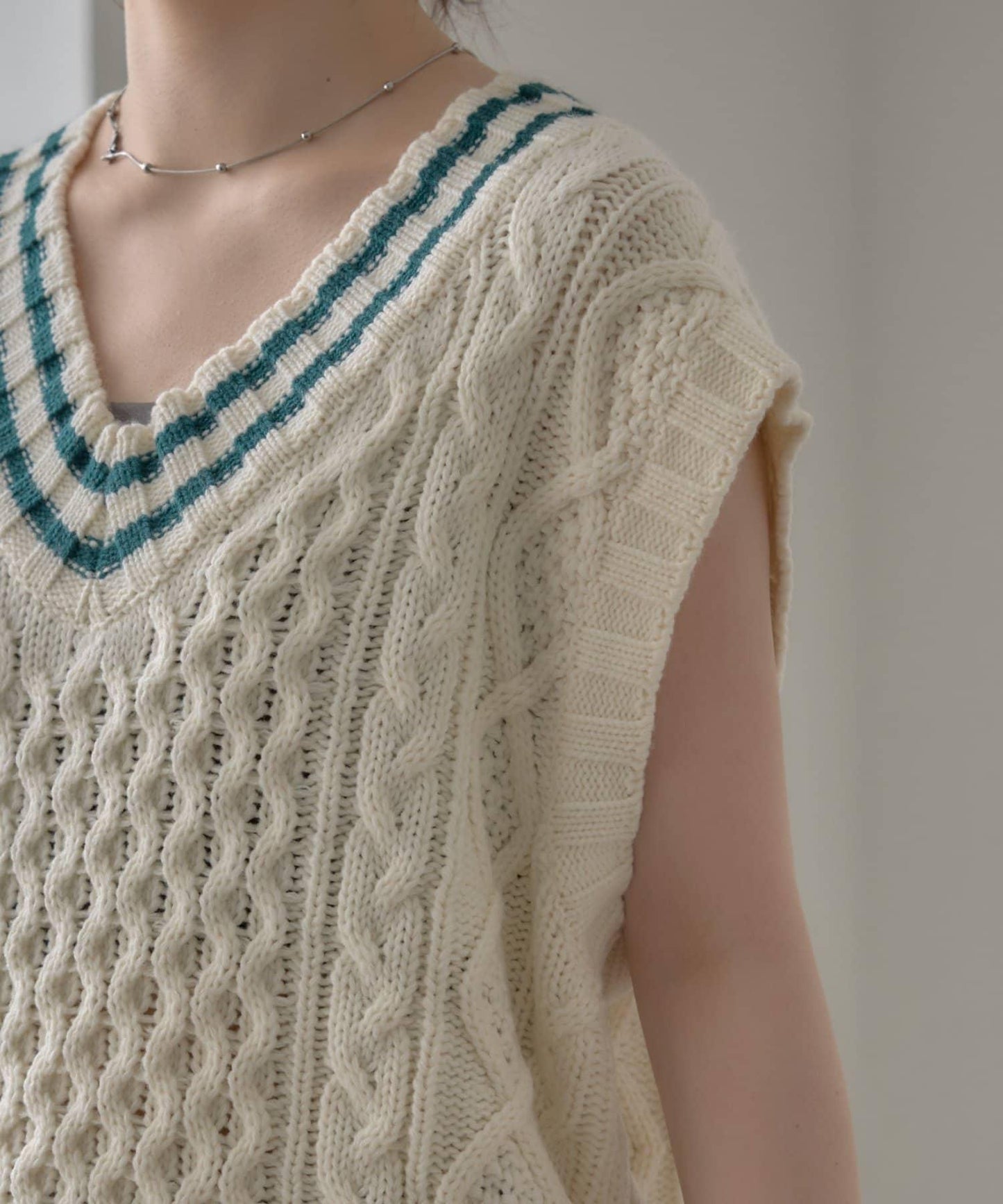 【willow】提花針織背心