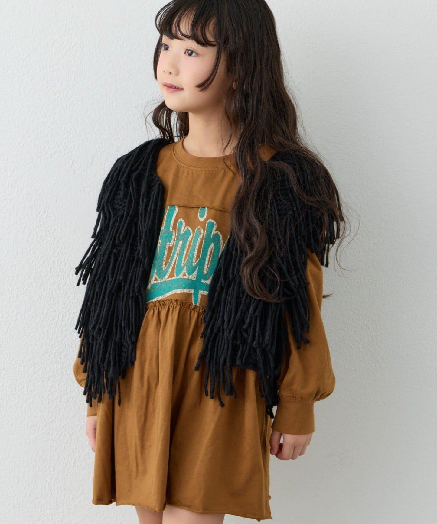 【KIDS】【有青少年尺碼】流蘇針織背心