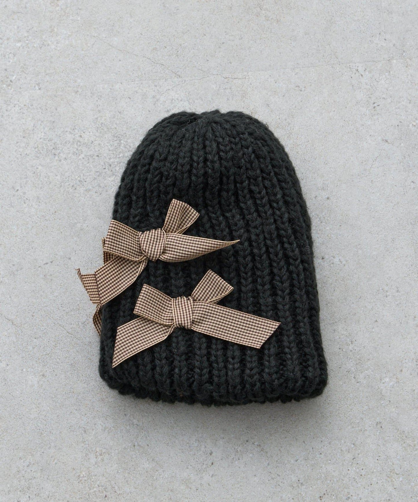 【KIDS】蝴蝶結針織帽